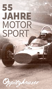 55 Jahre Motorsport Oppitzhauser vintage Darstellung